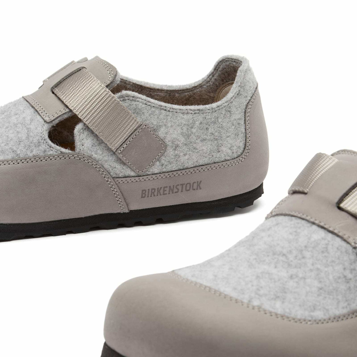 Birkenstock London Nova in Stone Coin Felt