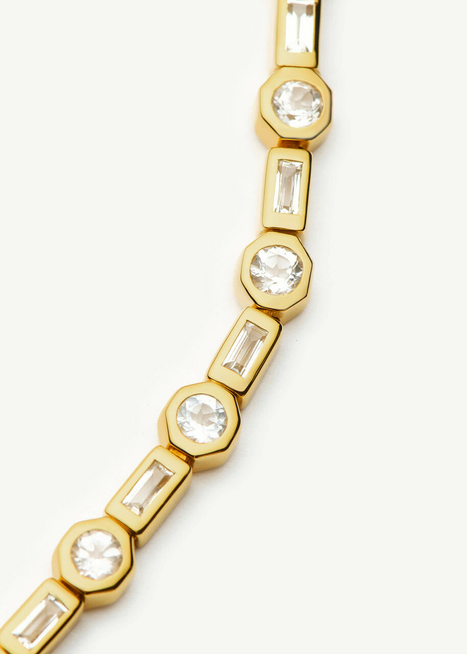 Missoma X Lucy Williams 18ct Gold Plated Tennis Necklace - One Size