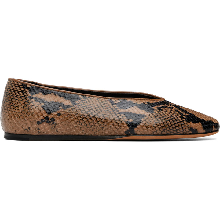 Photo: Le Monde Beryl Brown & Black Classic Regency Ballerina Flats