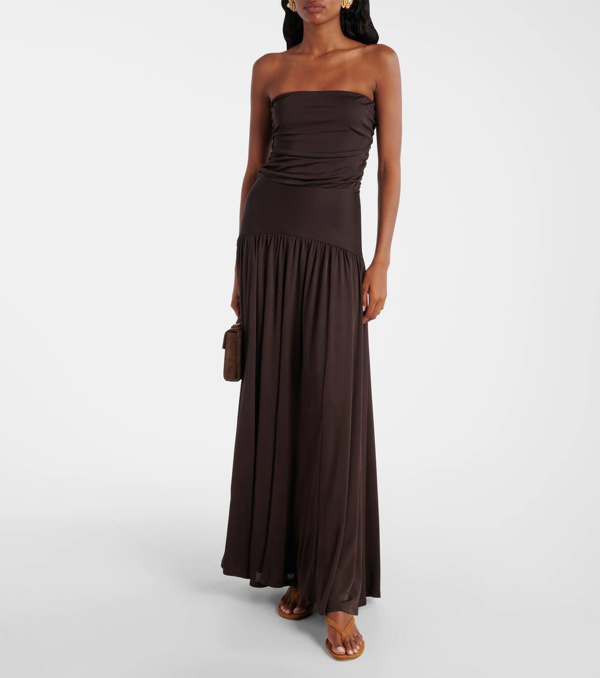 Staud Freja 60 suede thong sandals