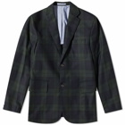 Beams Plus Men's 3B Flannel Jacket in Black Watch