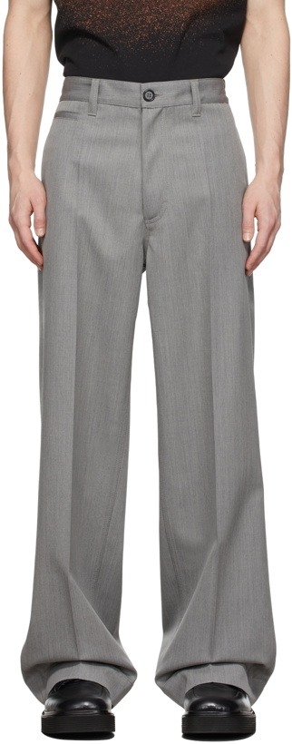 Photo: Marni Grey Dyed Diagonal Trousers