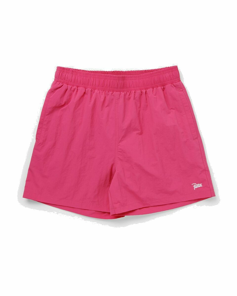 Photo: Patta Basic Nylon Swim Shorts Pink - Mens - Swimwear