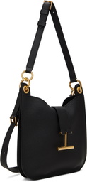 TOM FORD Black Grain Leather Tara Small Crossbody Bag