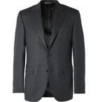 Canali - Grey Wool-Flannel Suit Jacket - Gray