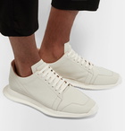 Rick Owens - Oblique Full-Grain Leather Sneakers - Men - White