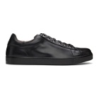Gianvito Rossi Black Leather Low-Top Sneakers