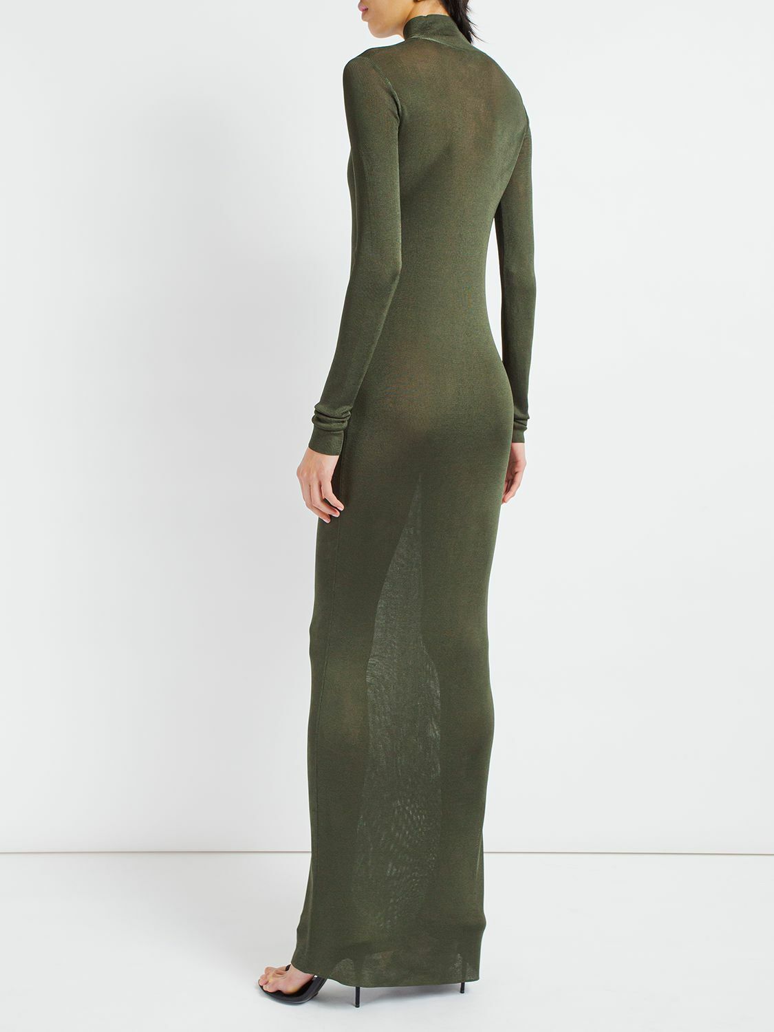 【関税込み】saint laurent LONG VISCOSE DRESS SAINT LAURENT - Viscose Long Dress Saint Laurent
