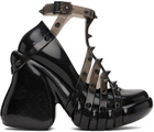 Jean Paul Gaultier Black Melissa Edition 'The Pump Punk Love' Heeled Sandals