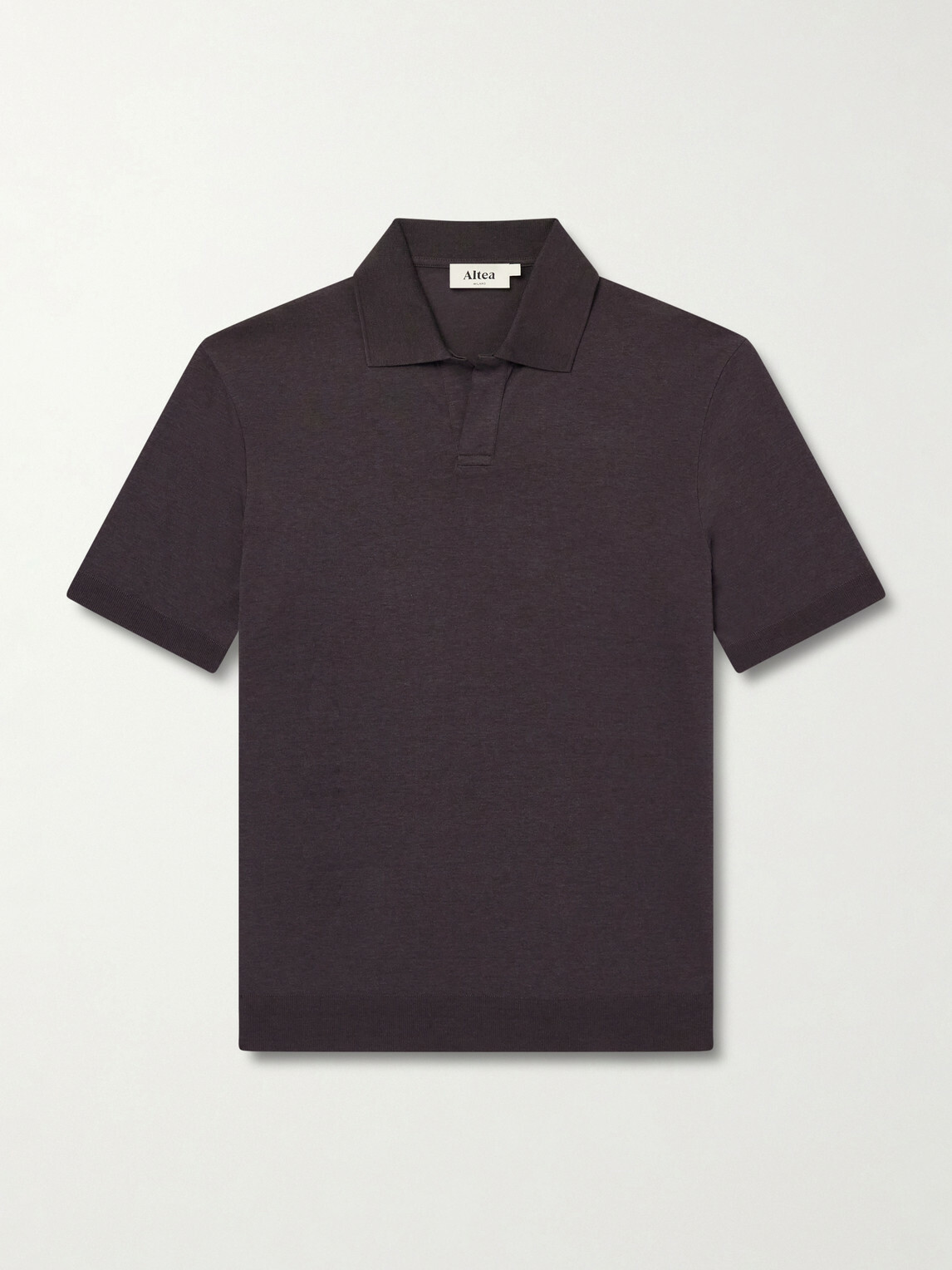 Altea - Pierre Lyocell and Cotton-Blend Polo Shirt - Brown