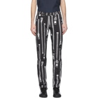 Moschino Black Zipper Trousers