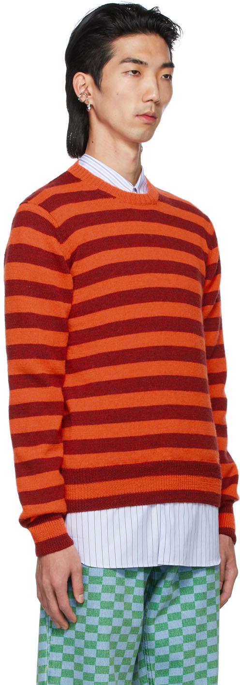 Molly Goddard SSENSE Exclusive Orange & Red Flavin Sweater