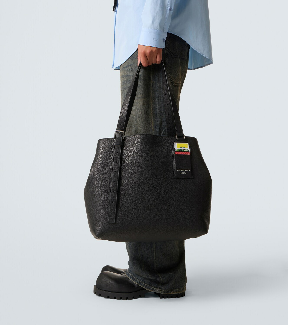 Balenciaga Credit leather tote bag