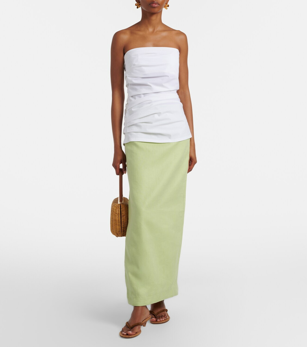 SIR Linen maxi skirt