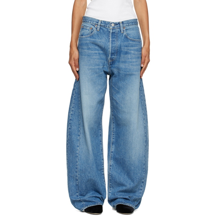 Photo: ssstein Blue Deformation Wide Denim Jeans