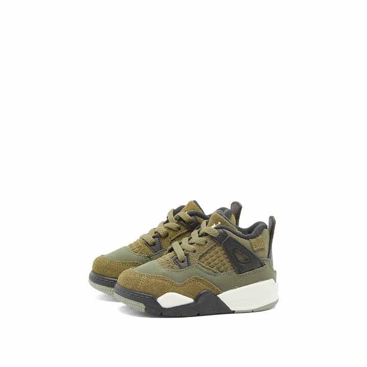 Photo: Air Jordan 4 Retro SE Craft TD Sneakers in Medium Olive/Pale Vanilla