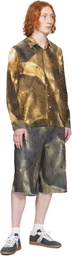 Serapis SSENSE Exclusive Khaki Golden Hour Sailor Denim Shorts