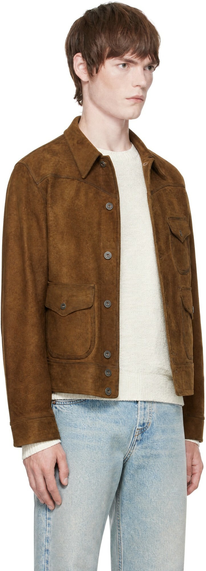 RRL Brown Roughout Suede Jacket