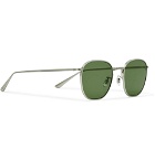 The Row - Oliver Peoples Board Meeting 2 Square-Frame Silver-Tone Titanium Sunglasses - Silver