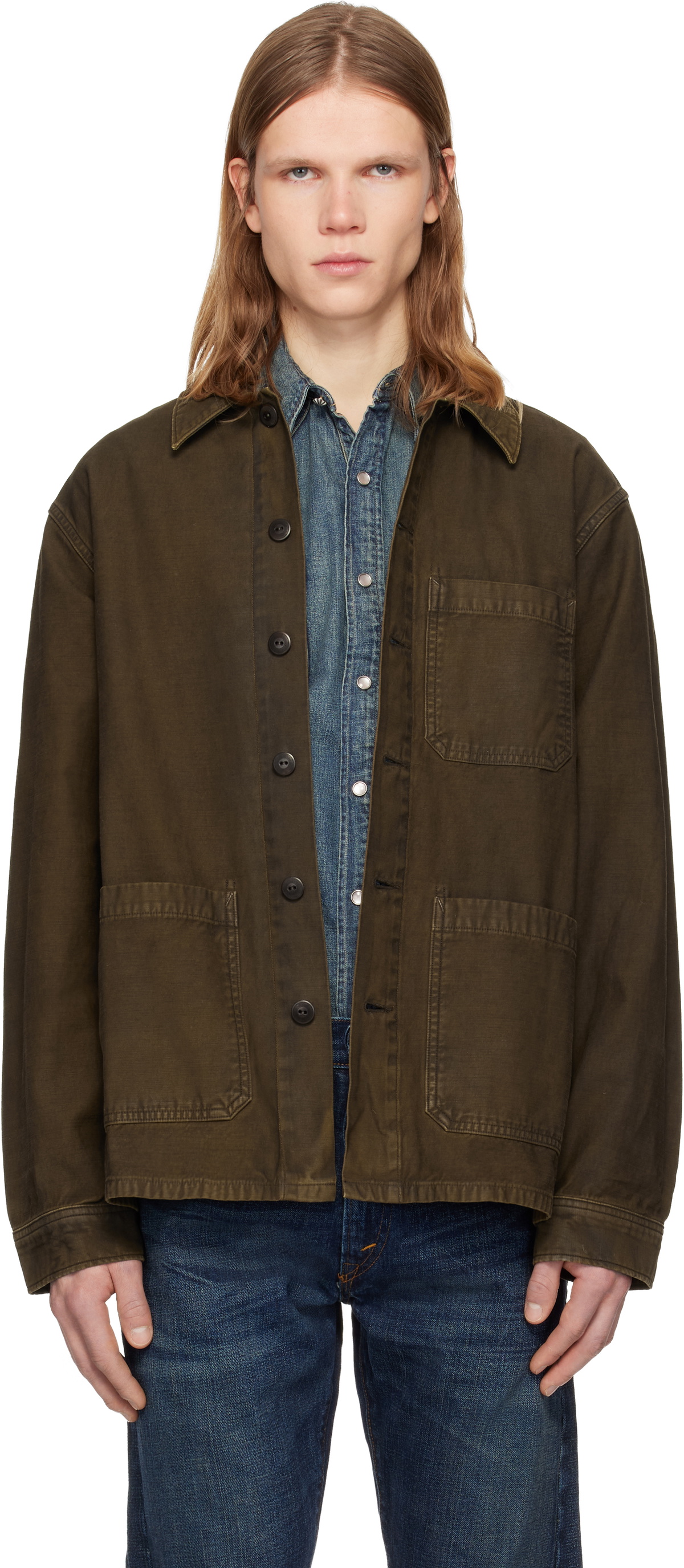 RRL Brown Ashford Shirt Jacket RRL