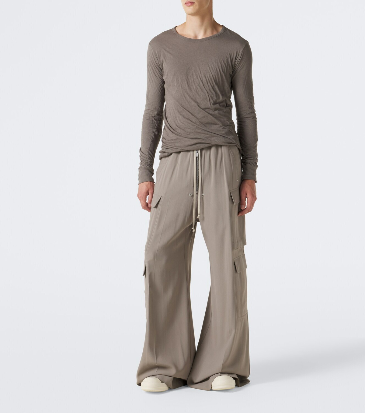 Rick Owens Jumbolace leather low-top sneakers