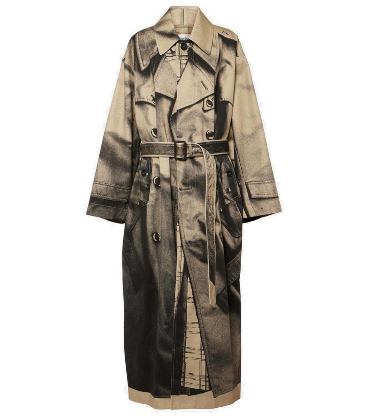 Photo: Jean Paul Gaultier Printed oversized cotton trench coat