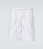 Alexander McQueen Striped cotton Bermuda shorts