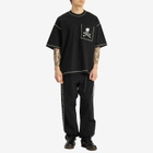 mastermind JAPAN Men's Cross-Stitch T-Shirt in Black