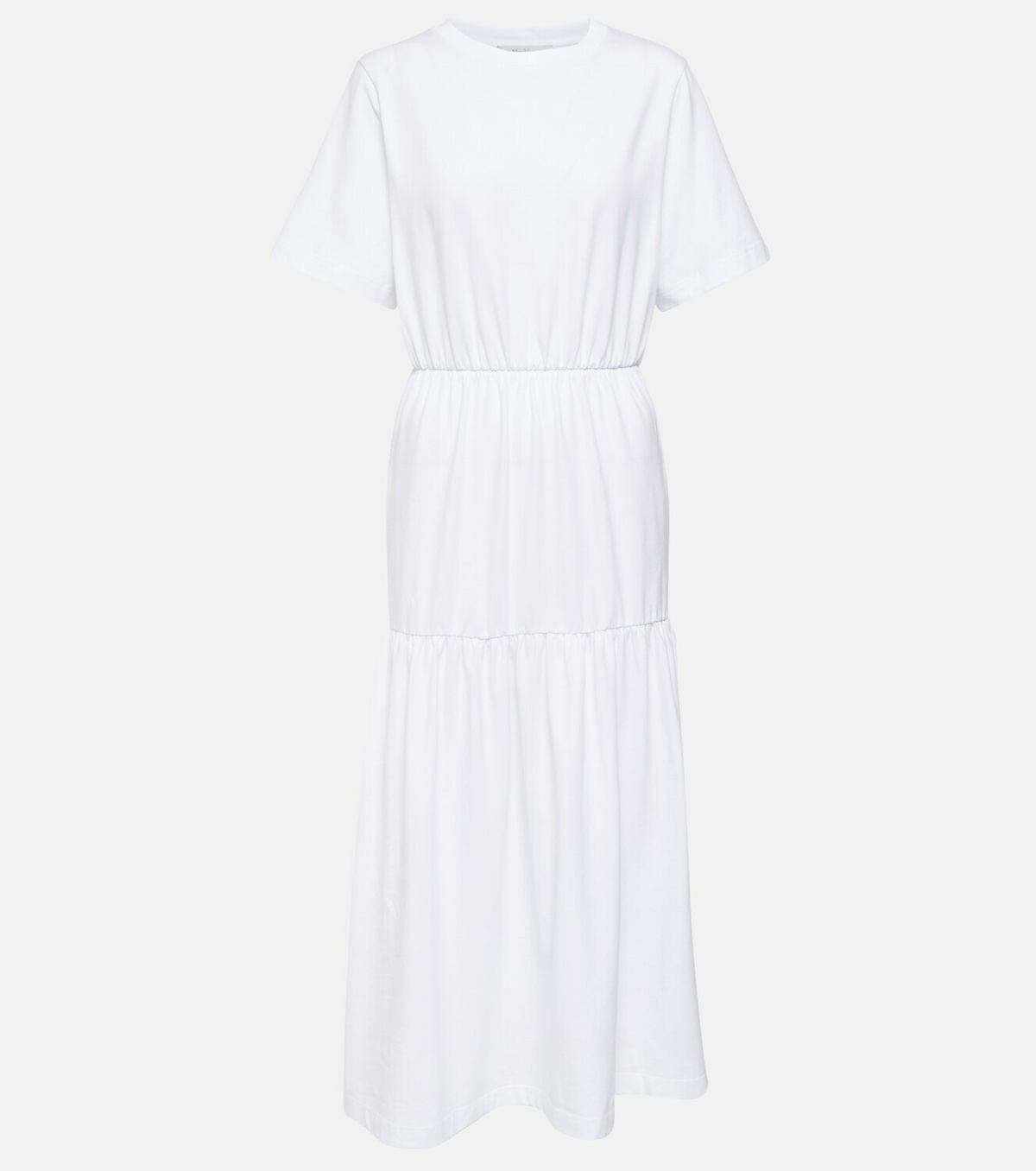 Max Mara - Cotton jersey tiered midi dress Max Mara