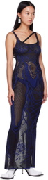 Di Petsa Black Birth Of Venus Maxi Dress