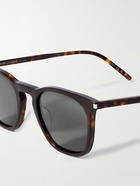 SAINT LAURENT - D-Frame Tortoiseshell Recycled-Acetate Sunglasses