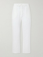 Cherry Los Angeles - Straight-Leg Linen Trousers - White