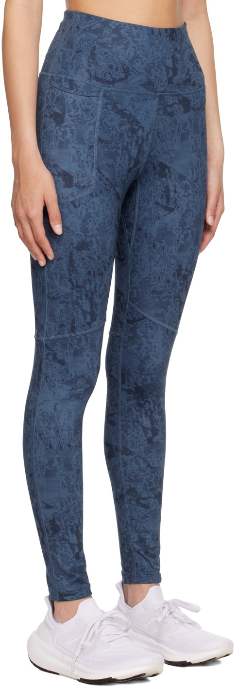 adidas Originals Blue Flatlock Stitch Leggings