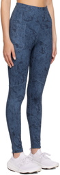adidas Originals Blue Flatlock Stitch Leggings