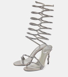 Rene Caovilla Crystal-embellished satin sandals