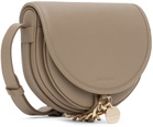 See by Chloé Taupe Small Mara Saddle Bag