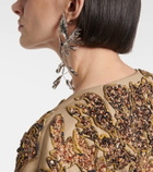 Dries Van Noten Exotic Flower earrings