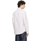 A.P.C. Pink & White New Greg Shirt