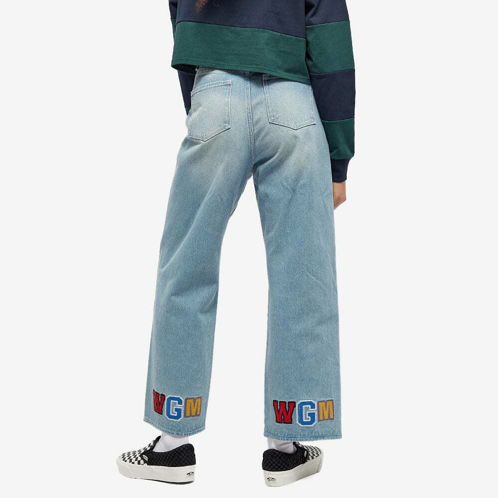 BAPE Kids Indigo Shark Embroidery Jeans A Bathing Ape