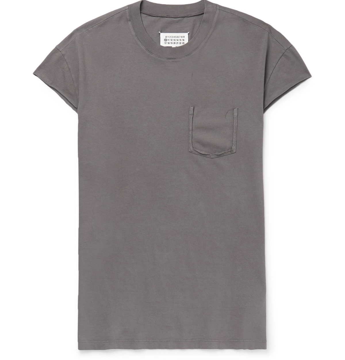 Maison Margiela - Distressed Cotton-Jersey T-Shirt - Gray Maison