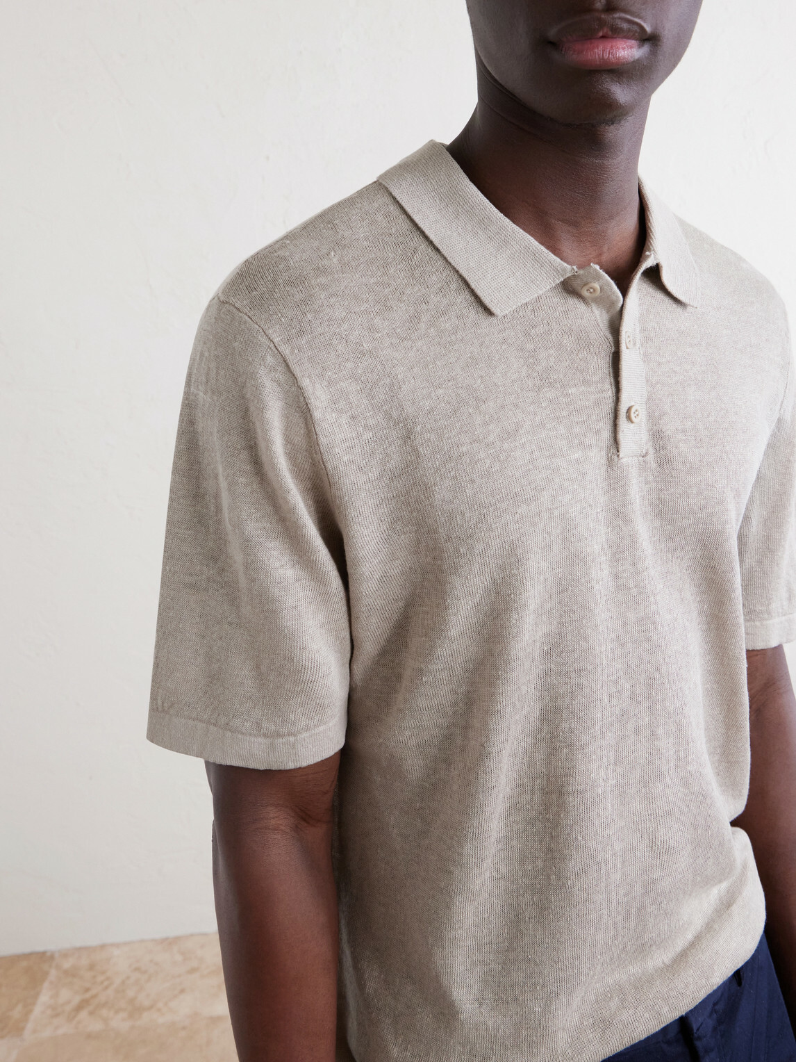 Onia - Linen Polo Shirt - Neutrals