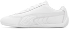 PUMA White Speedcat Sneakers