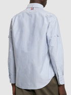 THOM BROWNE Straight Fit Button Down Shirt