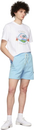 Casablanca Blue Organic Cotton Shorts