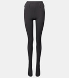 Prada Ribbed-knit cotton-blend tights