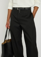 Jacquemus Le Pantalon Oranger Wool Trousers Black