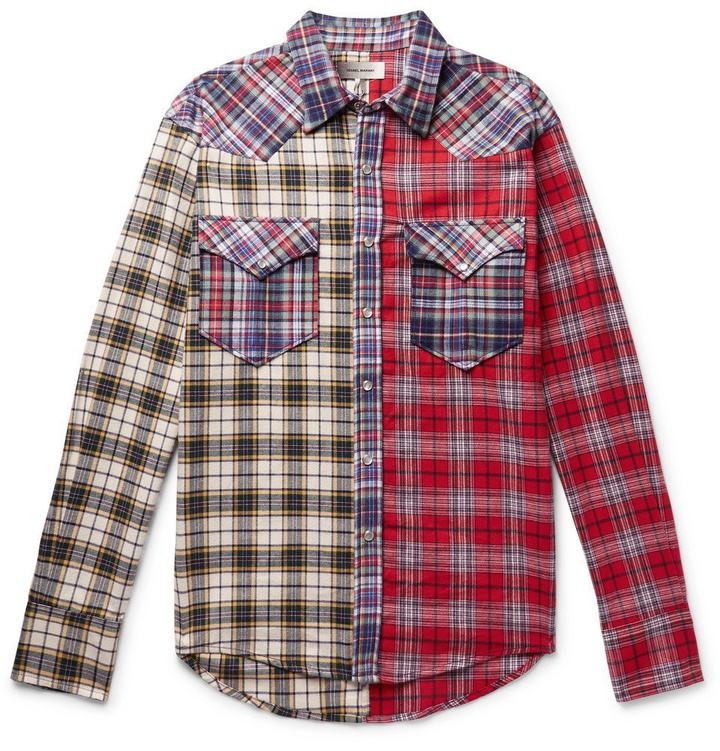 Photo: Isabel Marant - Billy Checked Brushed Cotton-Flannel Western Shirt - Men - Multi