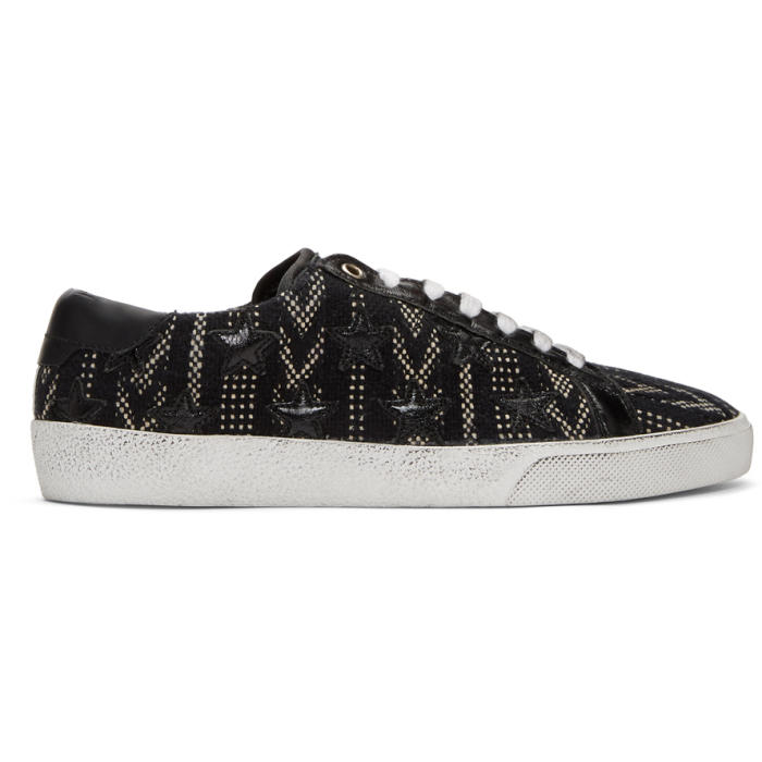 Saint laurent court on sale classic sneakers black