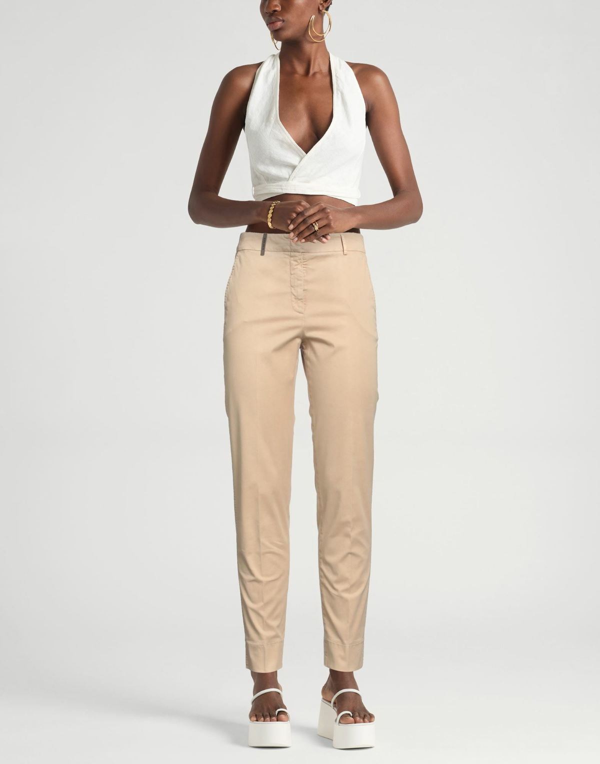 Peserico Icon 4718 Womens Pants Sand