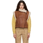 Isabel Marant Brown Alime Shearling Vest